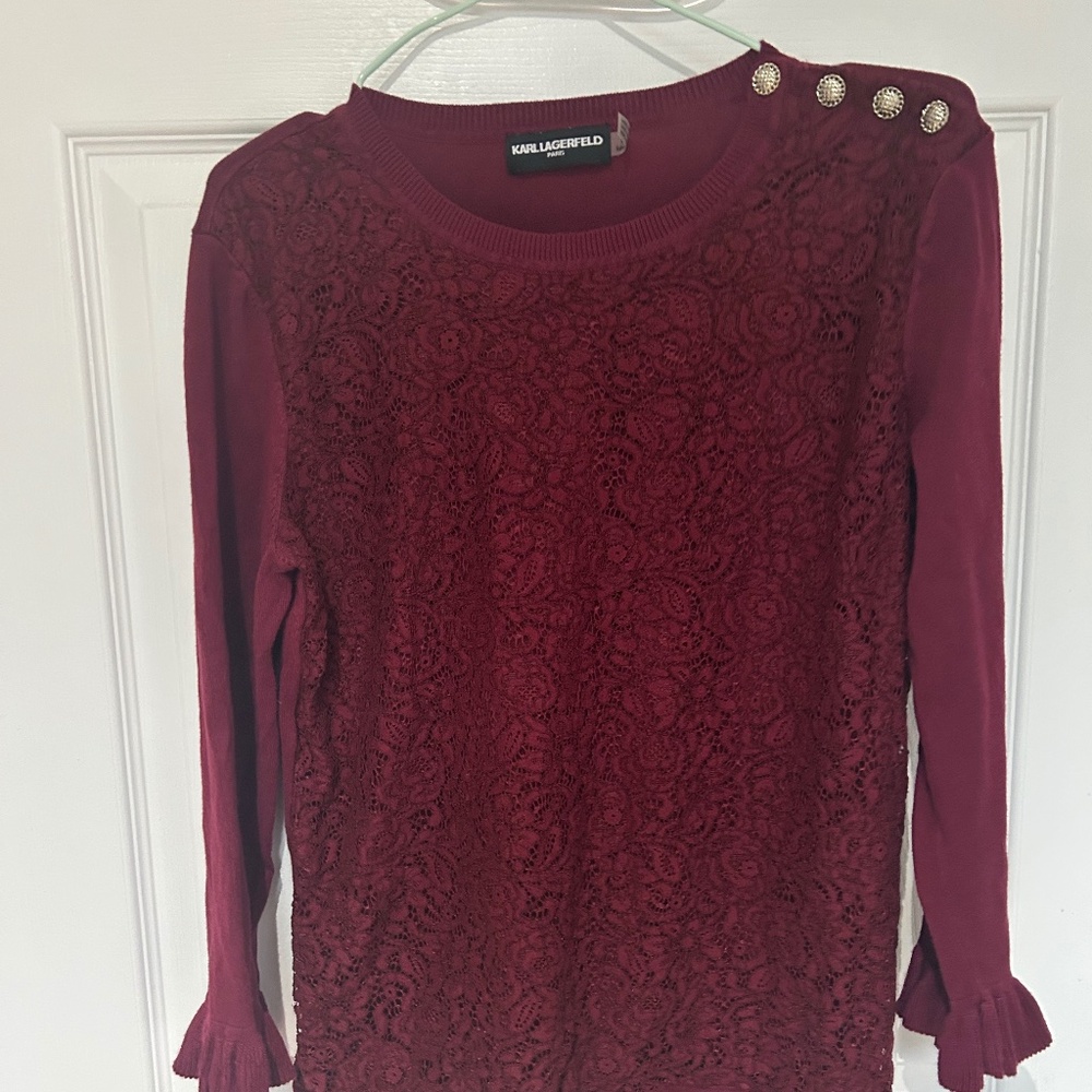 Burgundy top